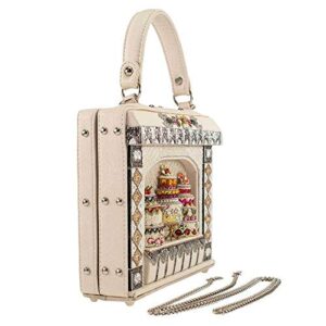 Mary Frances Cake Shop Womens Top Handle Bag, Ivory