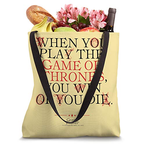 Game of Thrones When You Play Tote Bag