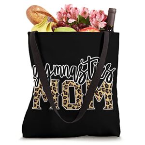 Gymnastics Mom Leopard Print Womens Proud Gymnast Mother Tote Bag