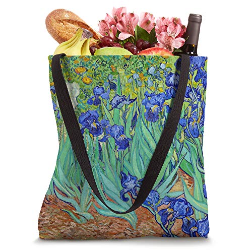 Vincent Van Gogh Irises Blue and Green Garden Art Accent Tote Bag