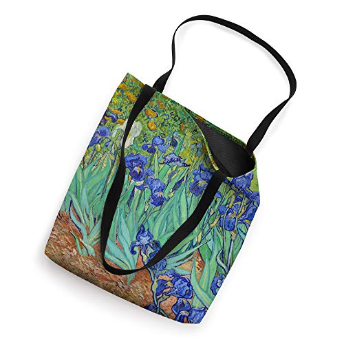 Vincent Van Gogh Irises Blue and Green Garden Art Accent Tote Bag