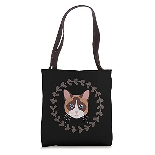 Snowshoe Siamese Cat Tote Bag