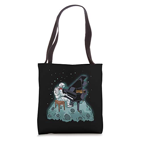 Grand Piano Gift Kids Pianist Gift Astronaut Music Piano Tote Bag