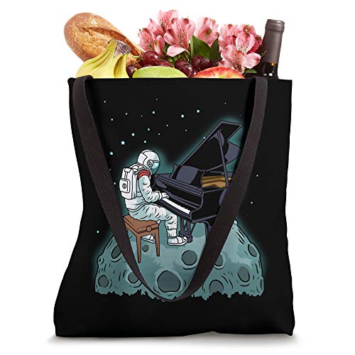 Grand Piano Gift Kids Pianist Gift Astronaut Music Piano Tote Bag