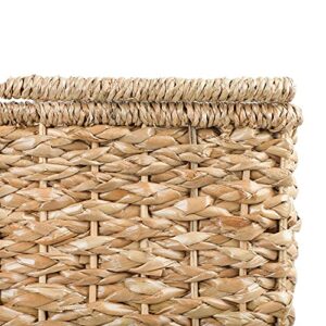 Creative Co-Op Woven Bankuan Rope Stair Basket with Handles, Natural
