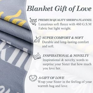 Mami Home Mom Blanket Gift with Thick Double Layered Fleece and Sherpa Blanket Fabric | Wonderful Blankets for Mom | Wholesome I Love You Mom Gifts from Daughters and Sons with Free Canvas Bag | 50x60