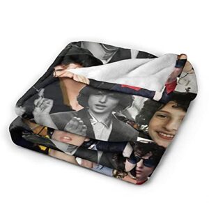 Finn Wolfhard Soft and Comfortable Warm Fleece Blanket for Sofa,Office Bed car Camp Couch Cozy Plush Throw Blankets Beach Blankets (50"x40")