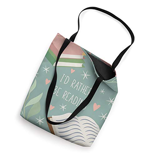 I'd Rather Be Reading - Cute Book Lover Gift Tote Bag