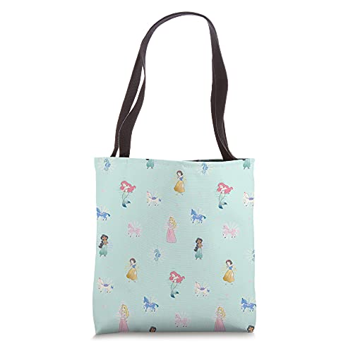 Disney Princess Ariel Jasmine Snow White Aurora Carousel Tote Bag