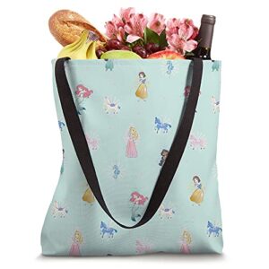 Disney Princess Ariel Jasmine Snow White Aurora Carousel Tote Bag