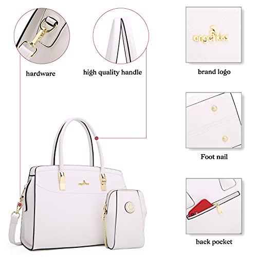 Purses and Handbags for Women Fashion Satchel Top Handle Work Tote Bags Crossbody Hobo Shoulder Bag with Matching Wallet