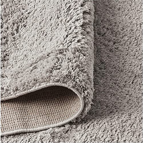 Gertmenian Air Shag Fresh Collection , Classic Plush Microfiber Shag Rug , Bedroom Nursery Living Room Dining Room Dorm Room , 9x13 Ft Extra Large, Vintage Abstract Lines, Gray, 18607