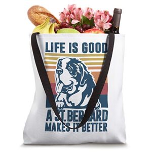 Saint Bernard Gifts For Women Men Dog Mom Dad St Bernard Tote Bag