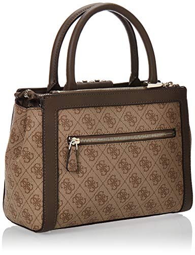 GUESS Logo Bling Society Satchel, Latte