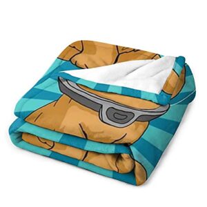 Subnautica Merch Blanket and Throw Comfy Warm Novelty Sherpa Blanket for Bed Sofa Office Travel Gift