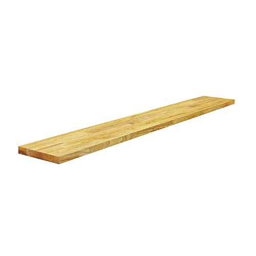 BenchPro Floating Shelf Wall Mounted Solid Butcherblock Shelf 8" Depth x 60" Length x 1" Thick