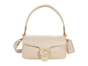 coach leather covered c closure pillow tabby shoulder bag 26 b4/ivory one size
