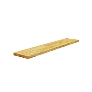 benchpro floating shelf wall mounted solid butcherblock shelf 8″ depth x 48″ length x 1″ thick