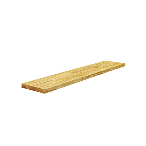 BenchPro Floating Shelf Wall Mounted Solid Butcherblock Shelf 8" Depth x 48" Length x 1" Thick