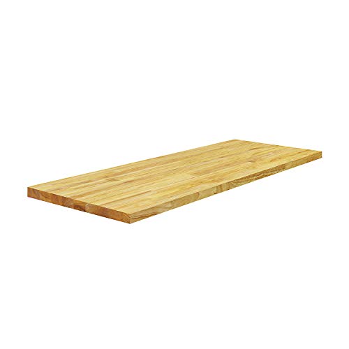 BenchPro Floating Shelf Wall Mounted Solid Butcherblock Shelf 15" Depth x 48" Length x 1" Thick