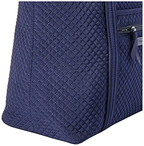 Vera Bradley Women's Microfiber Vera Tote Bag, True Navy, One Size