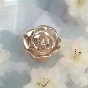 Efavormart Set of 12 Rose Gold Mini Floating Rose Candle Ideal for Aromatherapy Weddings Party Favors Home Decoration Supplies