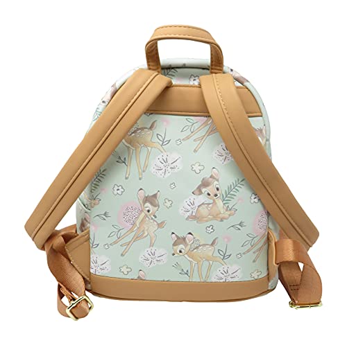 Loungefly Disney Bambi Dreamy Allover Print Womens Double Strap Shoulder Bag Purse