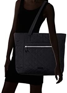 Vera Bradley Women's Performance Twill Vera Tote Bag, Classic Black, One Size