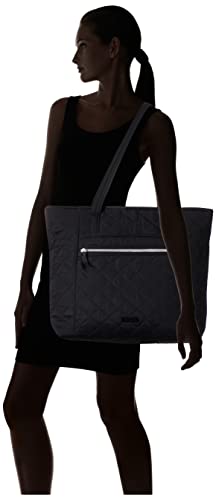 Vera Bradley Women's Performance Twill Vera Tote Bag, Classic Black, One Size