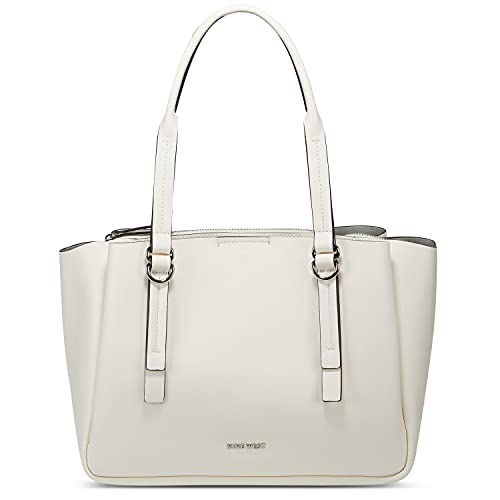 Nine West Women's Maisie Jet Set Satchel - Chalk