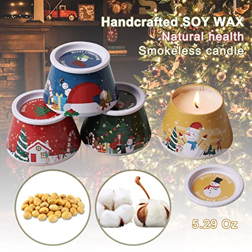 ASYOUWISH Scented Candles, 4 Pack 5.29 Oz Natural Soy Wax Candle, Candles for Home Scented, for Stress Relief, Bath and Body Care Candles, Holiday Candle Gifts for Women.