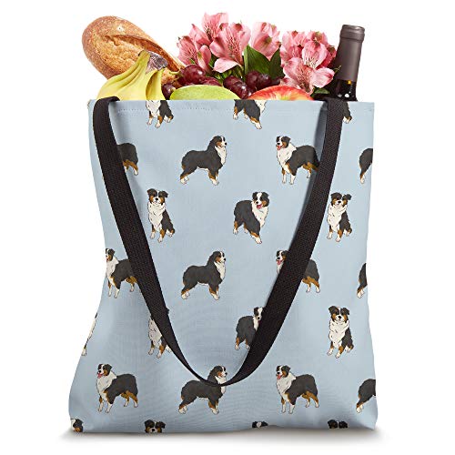 Black Tri Aussie Australian Shepherd Mom Dog Lover Tote Bag