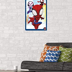 Trends International Marvel Spidey and His Amazing Friends-Group Wall Poster, 14.725" x 22.375", Premium Unframed Version