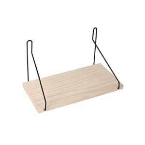 floating shelves decorative shelves wooden wall mounted shelf for bedroom living room kitchen and office (natural,11.8 in)