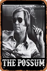 the possum – george jones poster 12″ x 8″ vintage metal tin sign home decor garage man cave wall art