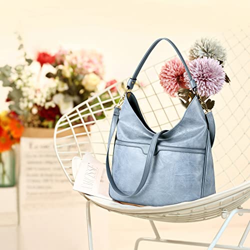 NUBILY Handbags For Women Leather Purses and Handbags Large Crossbody Bags with Adjustable Shoulder Strap