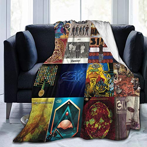 Shouou Rock Band Blanket Fleece Blanket Ultra Soft Warm Cozy Plush Bed Blanket Lightweight Sofa Throw Blanket in Winter 50"x40"