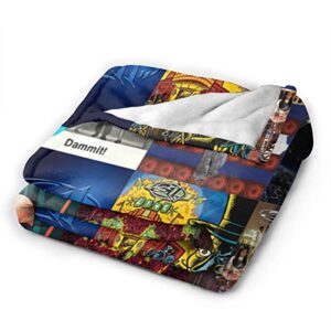 Shouou Rock Band Blanket Fleece Blanket Ultra Soft Warm Cozy Plush Bed Blanket Lightweight Sofa Throw Blanket in Winter 50"x40"