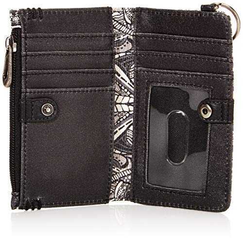 Sakroots Encino Essential Wallet, Black & White Soulful Desert