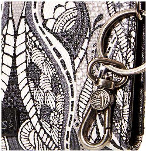 Sakroots Encino Essential Wallet, Black & White Soulful Desert