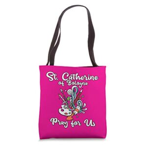 st catherine of bologna patron saint of artists gifts art tote bag