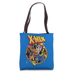 marvel x-men animated series retro 90s tote bag