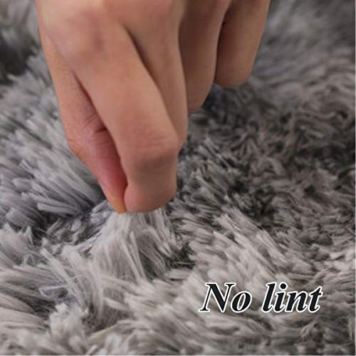 Super Soft Kids Room Nursery Rug 6x9 Area Rug for Bedroom Decor Living Room Kitchen Non-Slip Plush Fluffy Comfy Babys Care Crawling Carpet Blue