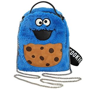 cookie monster character mini wristlet