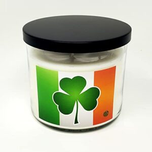 cinnamon irish cream candle ~ st patrick’s day candle ~3 wick 14.5oz all natural premium soy candle ~ ireland (cinnamon irish cream, large 3 wick)
