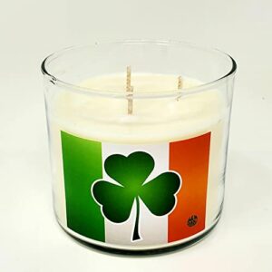 Cinnamon Irish Cream Candle ~ St Patrick's Day Candle ~3 Wick 14.5oz All Natural Premium Soy Candle ~ Ireland (Cinnamon Irish Cream, Large 3 Wick)
