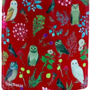 Shag Wear Wild Bird Owl Large Women's Wallet Red 7"