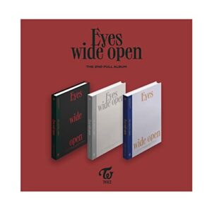 jyp twice – eyes wide open (vol.2) album+folded poster+extra photocards set (retro ver.) jypk1006