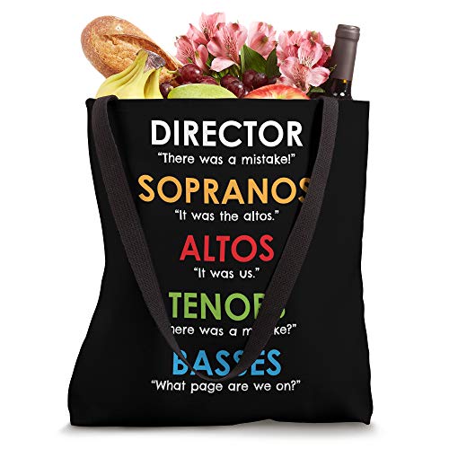 Funny Choir Director Gifts Orchestra Soprano Alto Singer Tote Bag