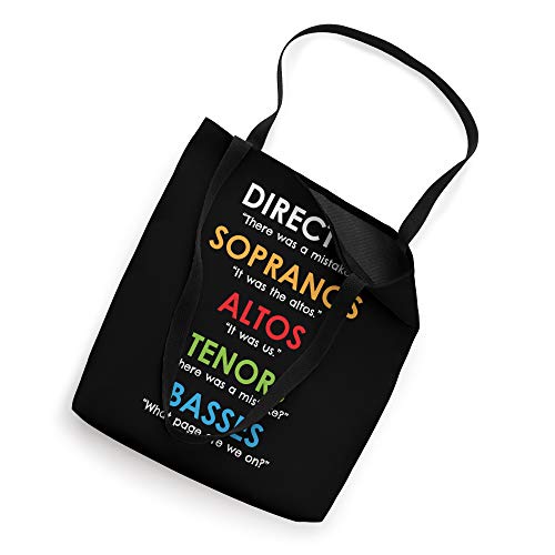 Funny Choir Director Gifts Orchestra Soprano Alto Singer Tote Bag